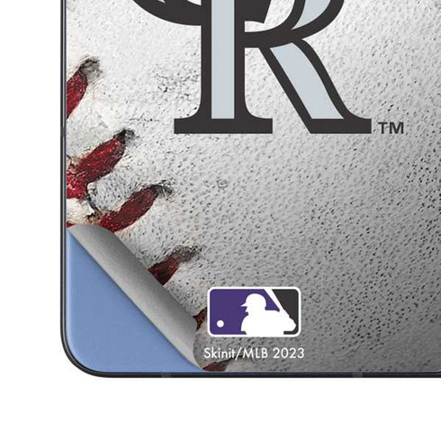 MLB Colorado Rockies Game Ball Galaxy Z Fold5 5G Skin